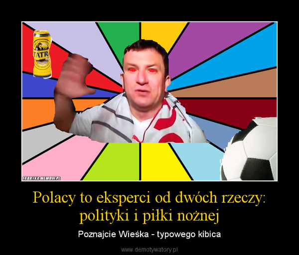 Polacy to eksperci od dwóch rzeczy: polityki i piłki nożnej – Poznajcie Wieśka - typowego kibica 