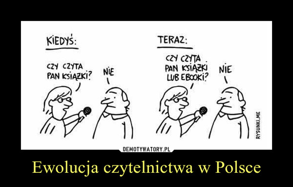 Ewolucja czytelnictwa w Polsce –  