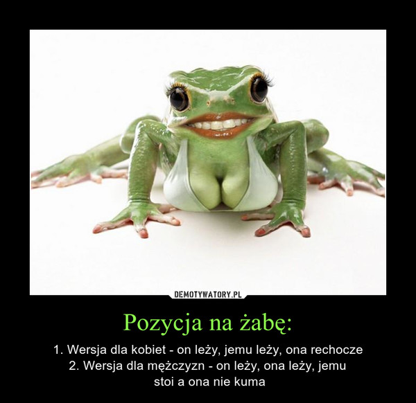 Pozycja na żabę: