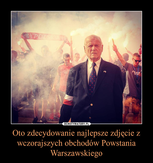 Oto zdecydowanie najlepsze zdjęcie z wczorajszych obchodów Powstania Warszawskiego –  