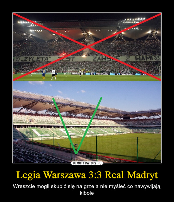 Legia Warszawa 3:3 Real Madryt