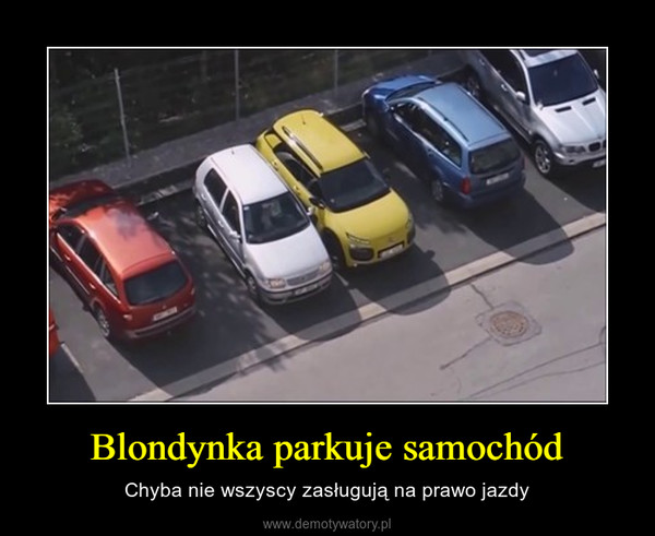Blondynka parkuje samochód – Chyba nie wszyscy zasługują na prawo jazdy 