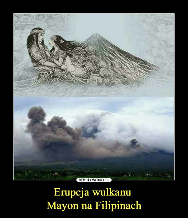 Erupcja wulkanu Mayon na Filipinach –  