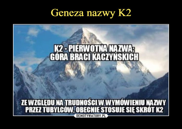 Geneza nazwy K2