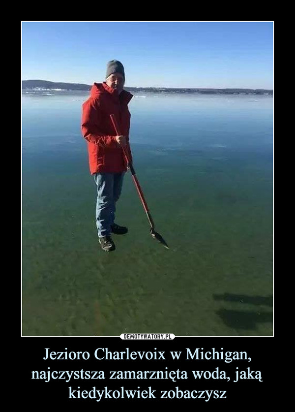 Jezioro Charlevoix w Michigan, najczystsza zamarznięta woda, jaką kiedykolwiek zobaczysz