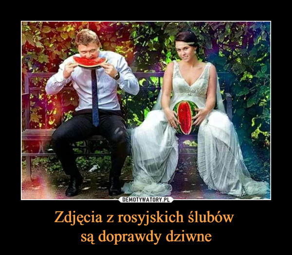 Zdjęcia z rosyjskich ślubów są doprawdy dziwne –  