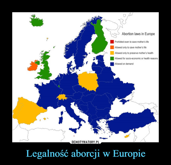 Legalność aborcji w Europie –  
