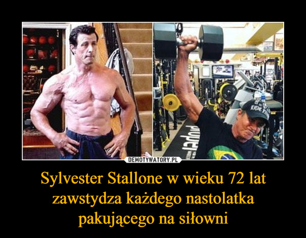 Sylvester Stallone w wieku 72 lat zawstydza każdego nastolatka pakującego na siłowni