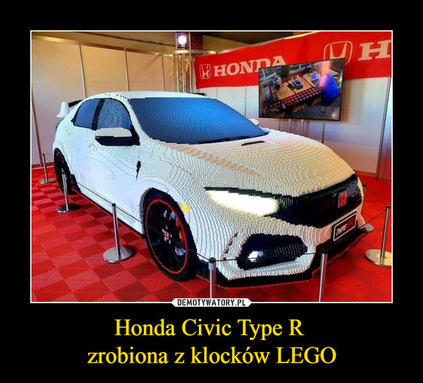 Honda Civic Type R zrobiona z klocków LEGO –  HONDA