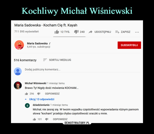 Kochliwy Michał Wiśniewski