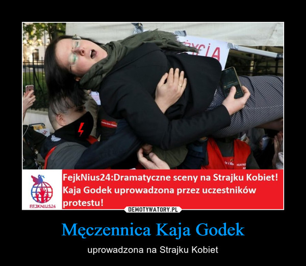 Męczennica Kaja Godek – uprowadzona na Strajku Kobiet 
