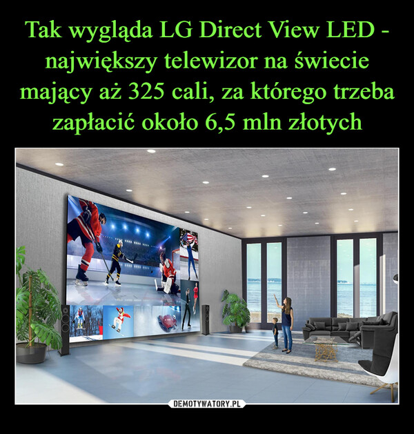 Tak wygląda LG Direct View LED - największy telewizor na świecie mający aż 325 cali, za którego trzeba zapłacić około 6,5 mln złotych