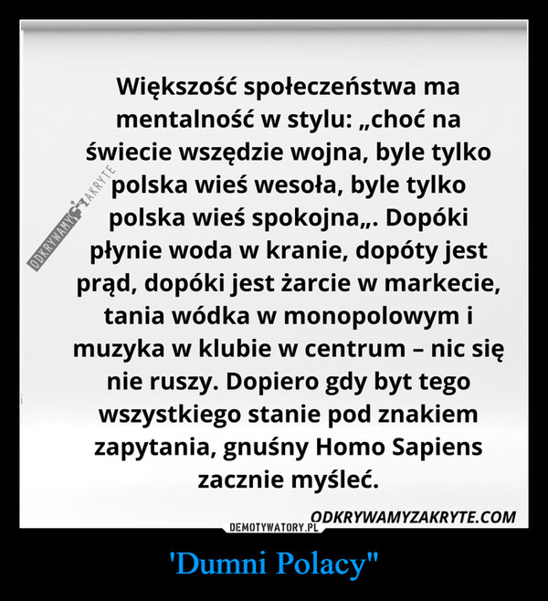 'Dumni Polacy" –  