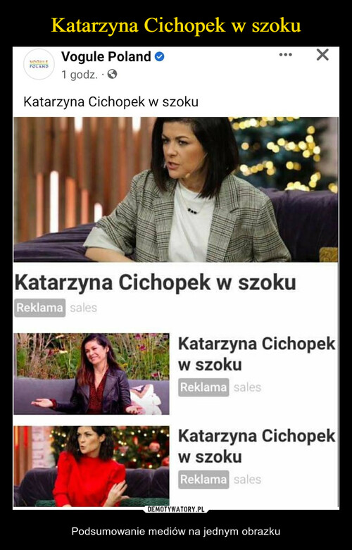 Katarzyna Cichopek w szoku