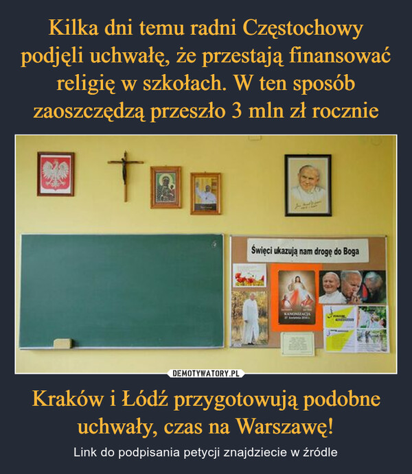 Kraków i Łódź przygotowują podobne uchwały, czas na Warszawę! – Link do podpisania petycji znajdziecie w źródle 