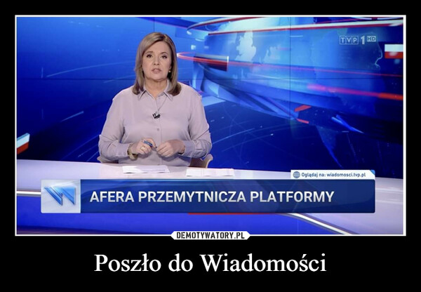 Poszło do Wiadomości –  TVPOglądaj na: wiadomosci.tvp.plAFERA PRZEMYTNICZA PLATFORMYHD