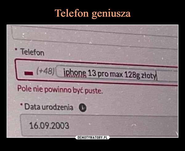 Telefon geniusza